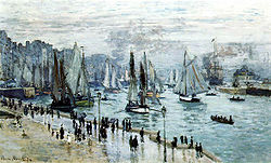 Claude Monet, Fishing Boats Leaving the Harbor, Le Havre.jpg