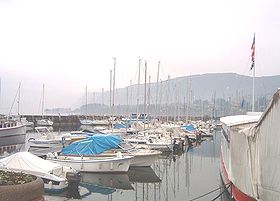 Vue de Grand port d'Aix-les-Bains